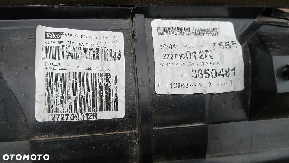 rurki podstawa klimatyzacji nagrzewnica Duster I 1.5DCI - 8