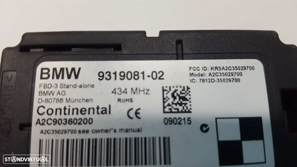 MÓDULO ELETRÓNICO BMW SERIE 1 LIM. (F20/F21) 118D M SPORT - 3