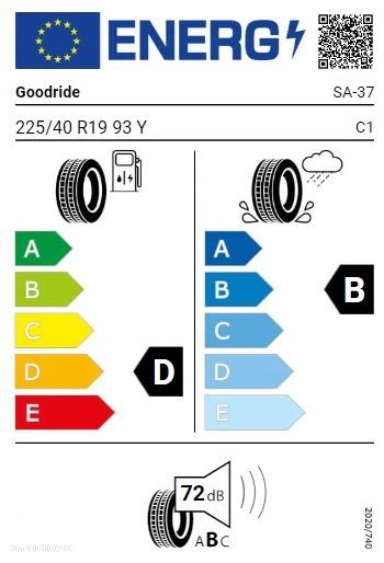 225/40R19 Goodride SA37 93Y XL opona Lato Nowe - 2