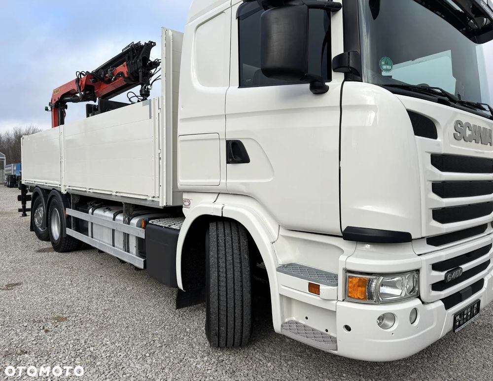 Scania G450, 6x2, SKRZYNIA + HDS - PALFINGER 18002 EH, - 18
