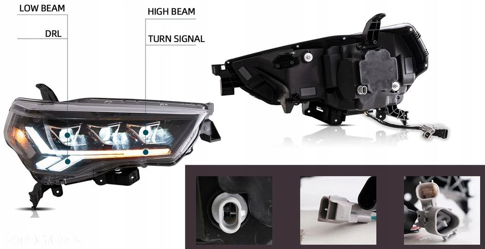 Reflektory Lampy kpl Vland Led Tuning Toyota 4runner 4-Runner V 5 14-24 z24 - 10