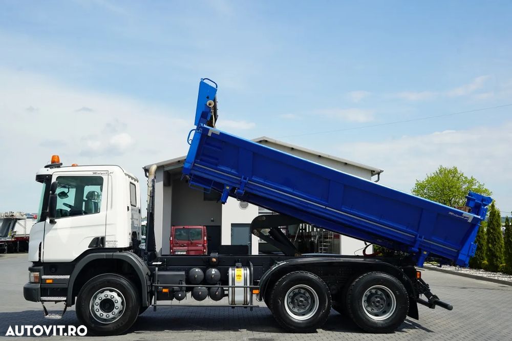Scania P 380 / 6x4 / WYWROTKA DWU-STRONNA / HYDROBURTA / BOARDMATIC / MANUAL / - 3
