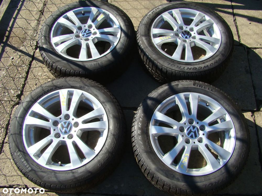 a464 5x112 VW Golf V VI VII VIII Plus Jetta Touran Caddy Sharan 7jx16 zima 205/55 - 1
