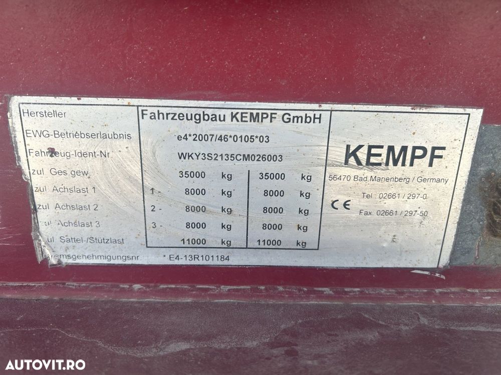 Kempf Transport deseuri, Hardox, factura externa - 9
