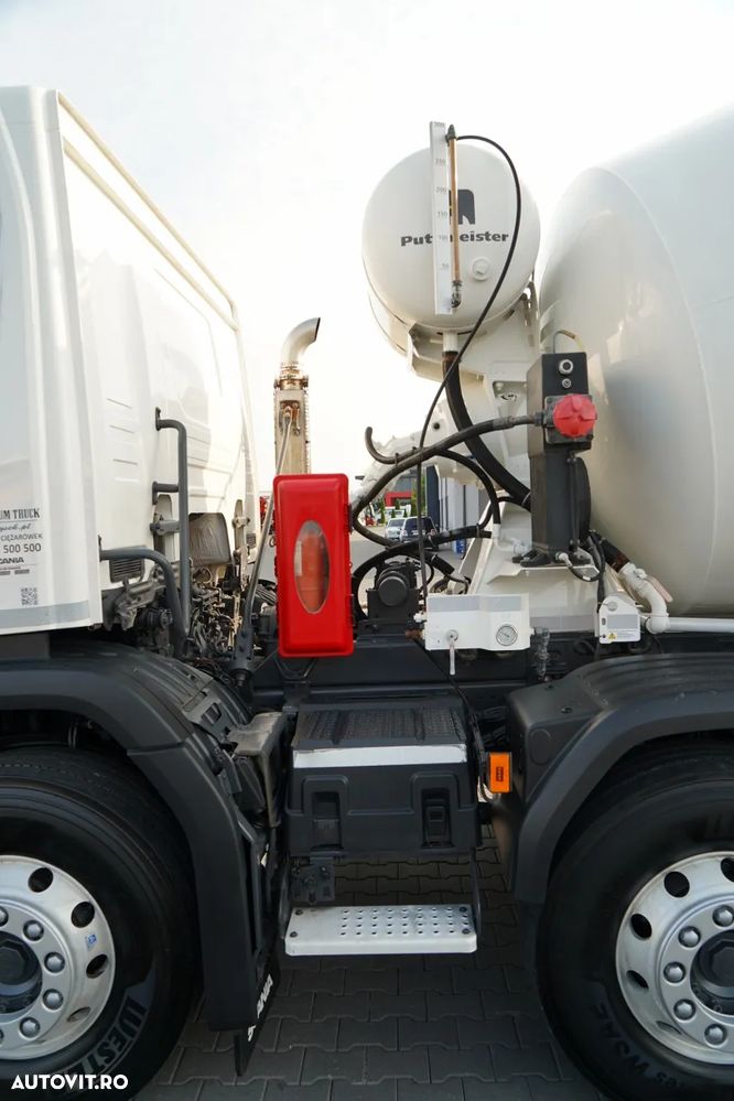 Scania P 410 XT / BETONOMIESZARKA / GRUSZKA / PUTZMEISTER 9 m3 / EURO 6 / ALUFELGI - 18