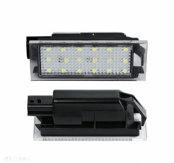 Lampi numar dedicate full led leduri leduri pentru Renault Megane 3