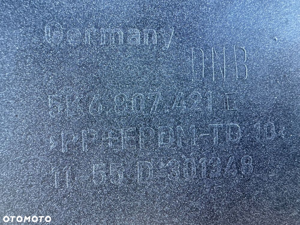 ZDERZAK TYŁ TYLNI VW VOLKSWAGEN GOLF 6 VI GTI HB 4PDC ODBLASK LEWY 5K6807421E ORYGINAŁ - 10