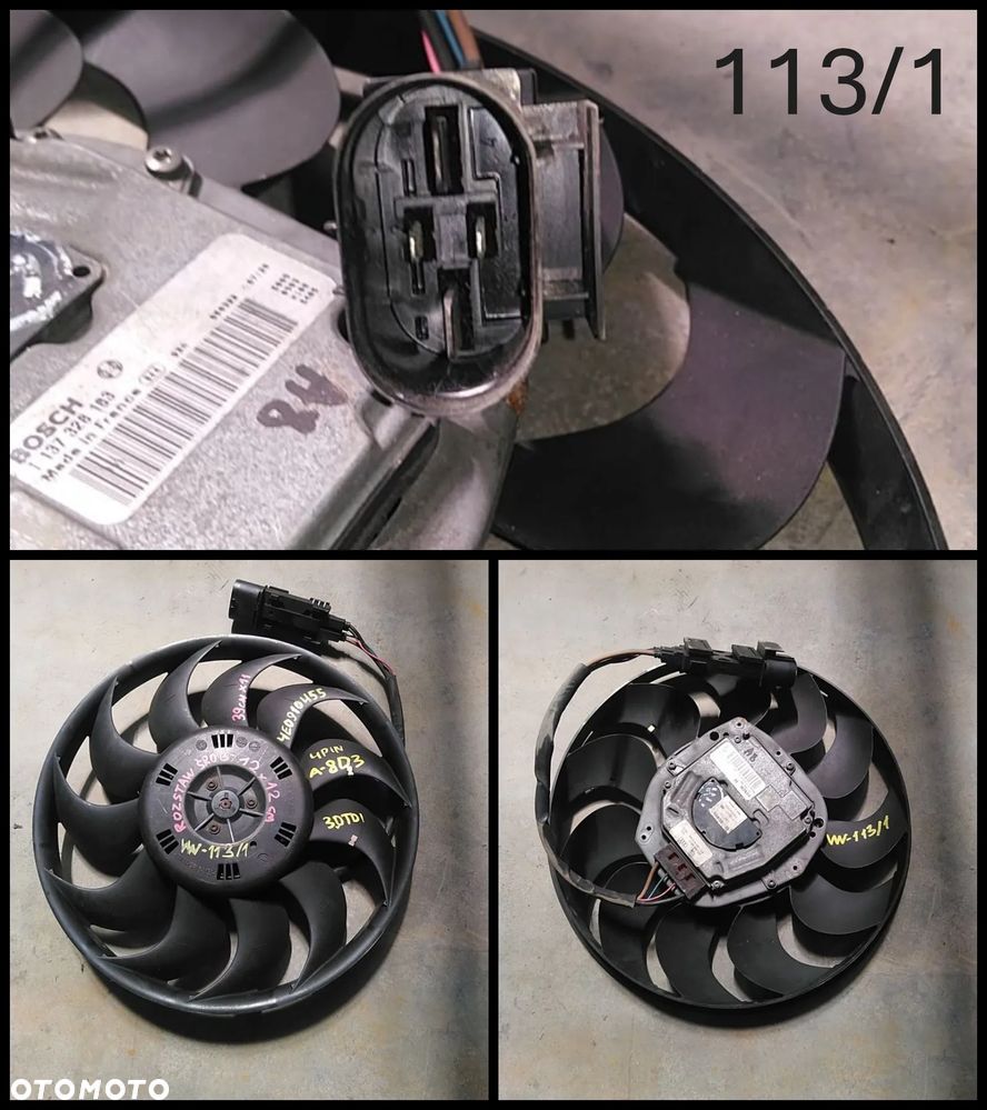 VW-001-399 WENTYLATOR CHŁODNICY VW AUDI SEAT SKODA - 21