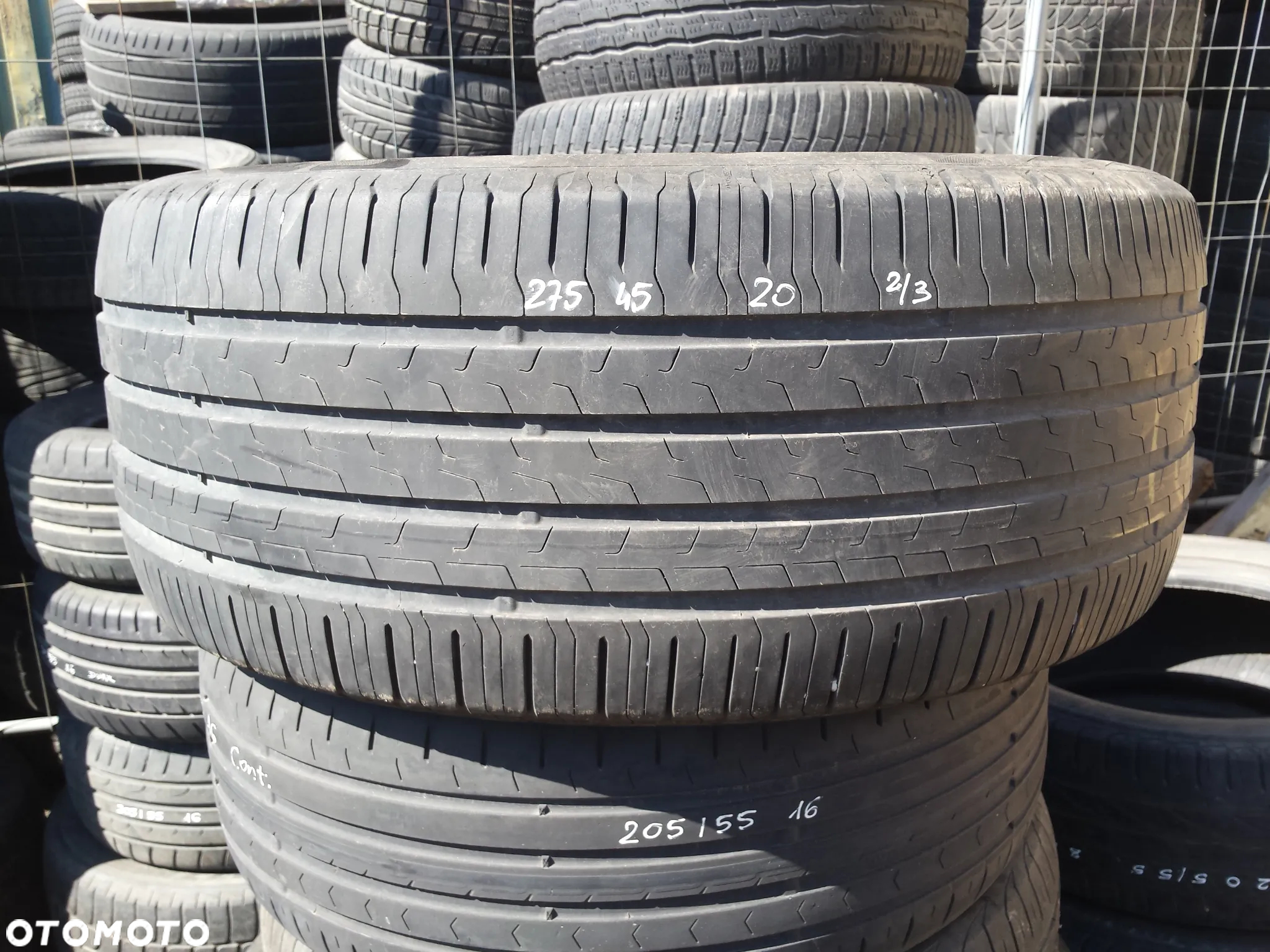 20” - CONTINENTAL - 275/45 r20 cali - LETNIE Opony CONTI Eco Contact 6 - stan: BDB + możliwy  MONTAŻ !! - 5