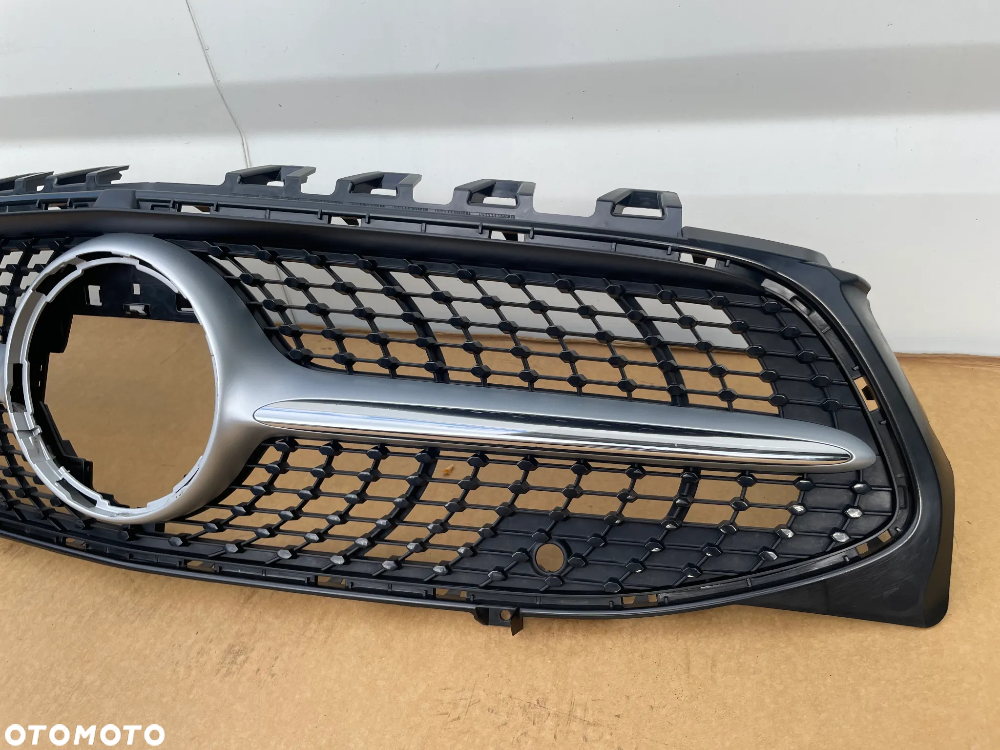 MERCEDES CLA W118 188 AMG DIAMOND CZARNE DIAMENTY GRILL ATRAPA PRZEDNIEGO ZDERZAKA ORYGINALNA ŁADNA PDC A1188880000 - 3