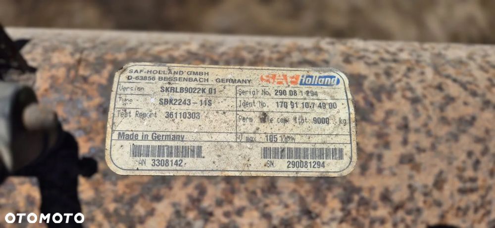 OŚ SKRĘTNA SAF SKRB9022K 01 SBK 2243-11S - 4