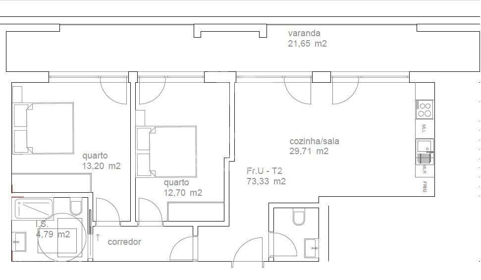Apartamento T2 Novo em Tondela | Fração U com Garagem, Elevador, Ar... - Grande imagem: 5/5