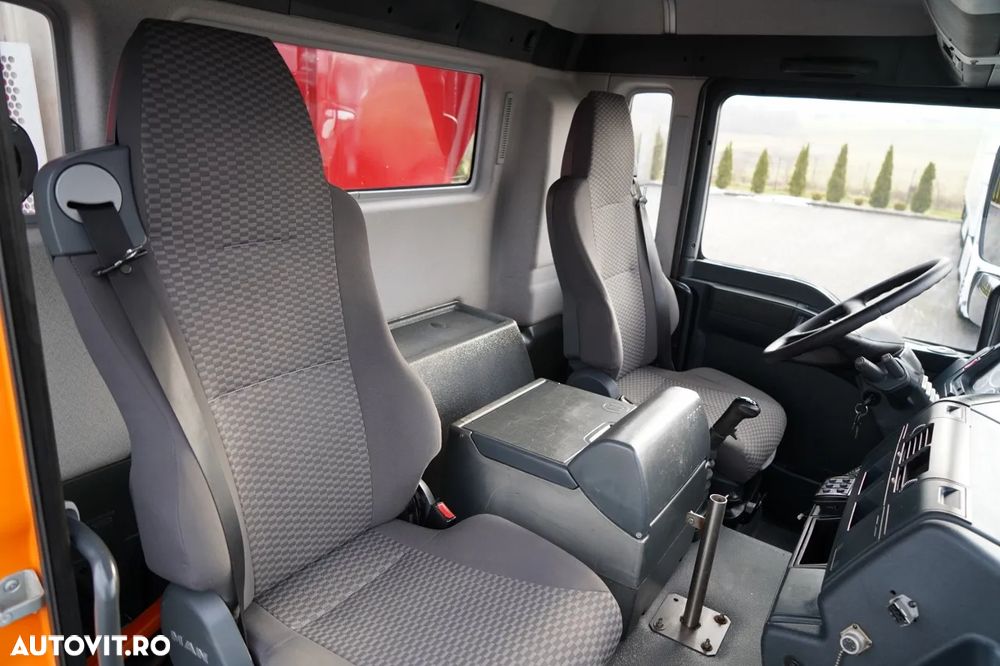 MAN TGA 18.360 / 4X4 / BASCULĂ CU 2 LATE / CLAPETĂ HIDRAULICĂ / LATERALĂ HIDRAULICĂ / SUPPORT FRONTAL / SPECIAL / MANUAL - 33
