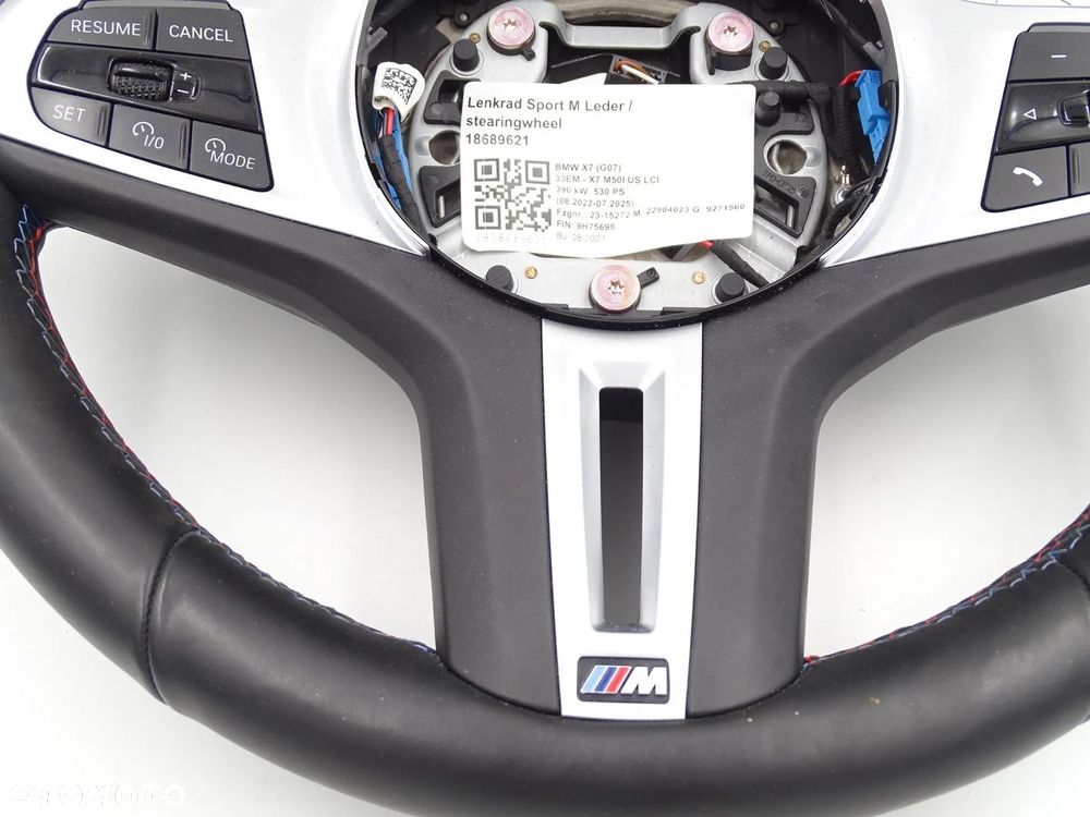 BMW G30 G31 G11 G12 G15 X5 G05 X7 G07 KIEROWNICA M-PAKIET ŁOPATKI WIBRACJA - 5