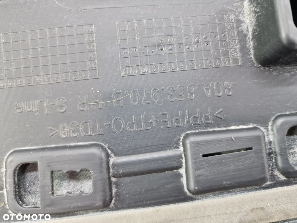 AUDI Q5 II 80A S-LINE 16- PRAWA LISTWA DRZWI TYLNA TYLNIA TYŁ , NR 80A853970B , ZIELONY METALIK , NR AUKCJI LD3 - 12