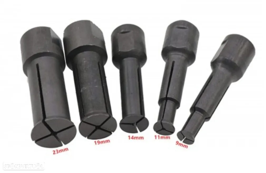 Conjunto Extração Rolamentos Internos 9 a 23mm Universal Multimarcas - 8 peças - 6