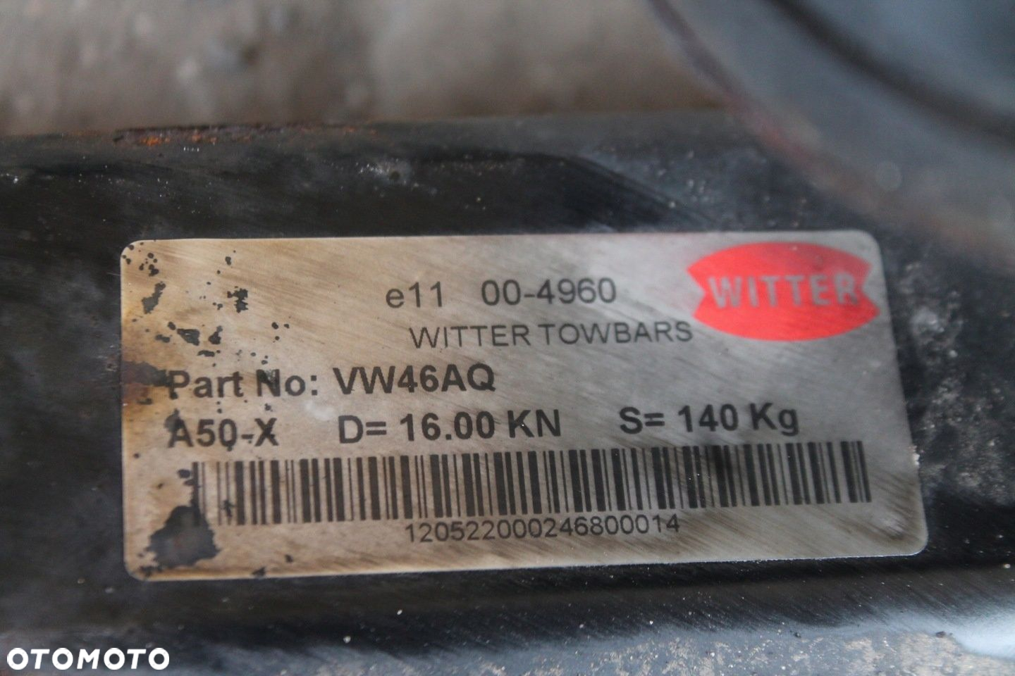 HAK HOLOWNICZY WITTER AUDI Q7 4L 05-15 - 3