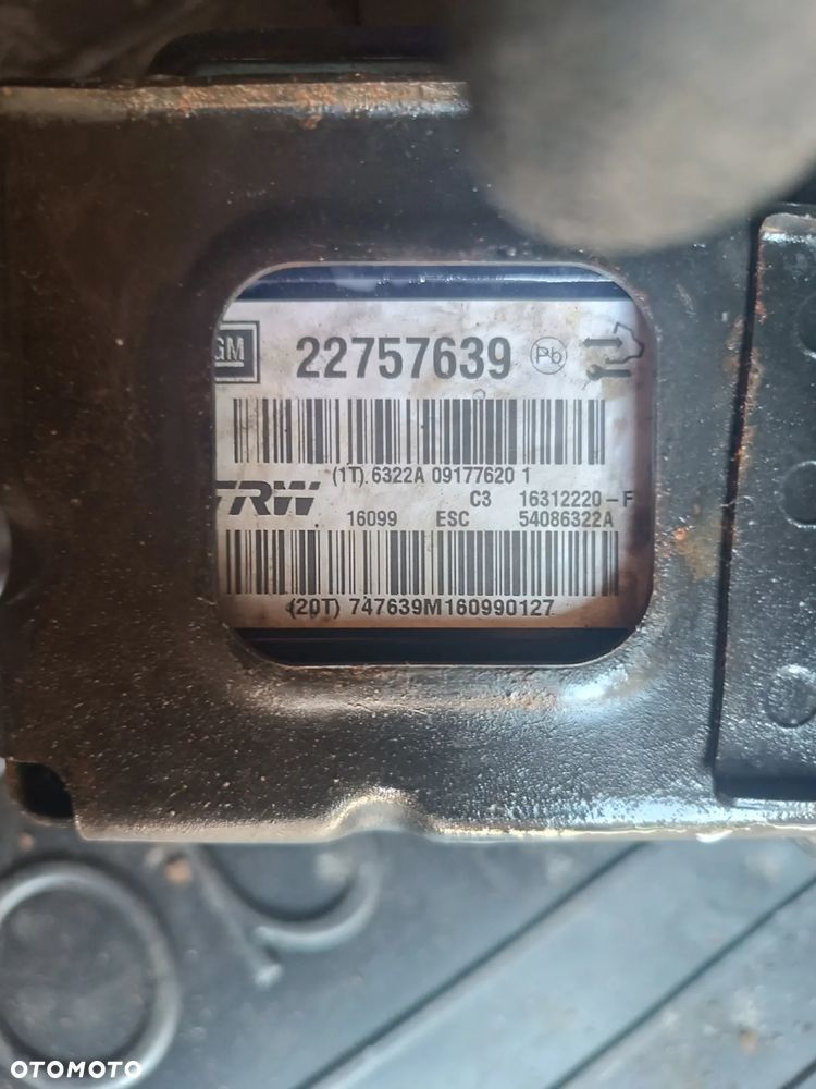 POMPA  MODUŁ STEROWNIK  ABS OPEL INSIGNIA A  22757639 20951989 - 2