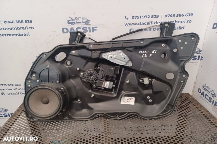 Macara geam fata dreapta electrica Volkswagen VW Passat B6 [2005 - 20 - 1