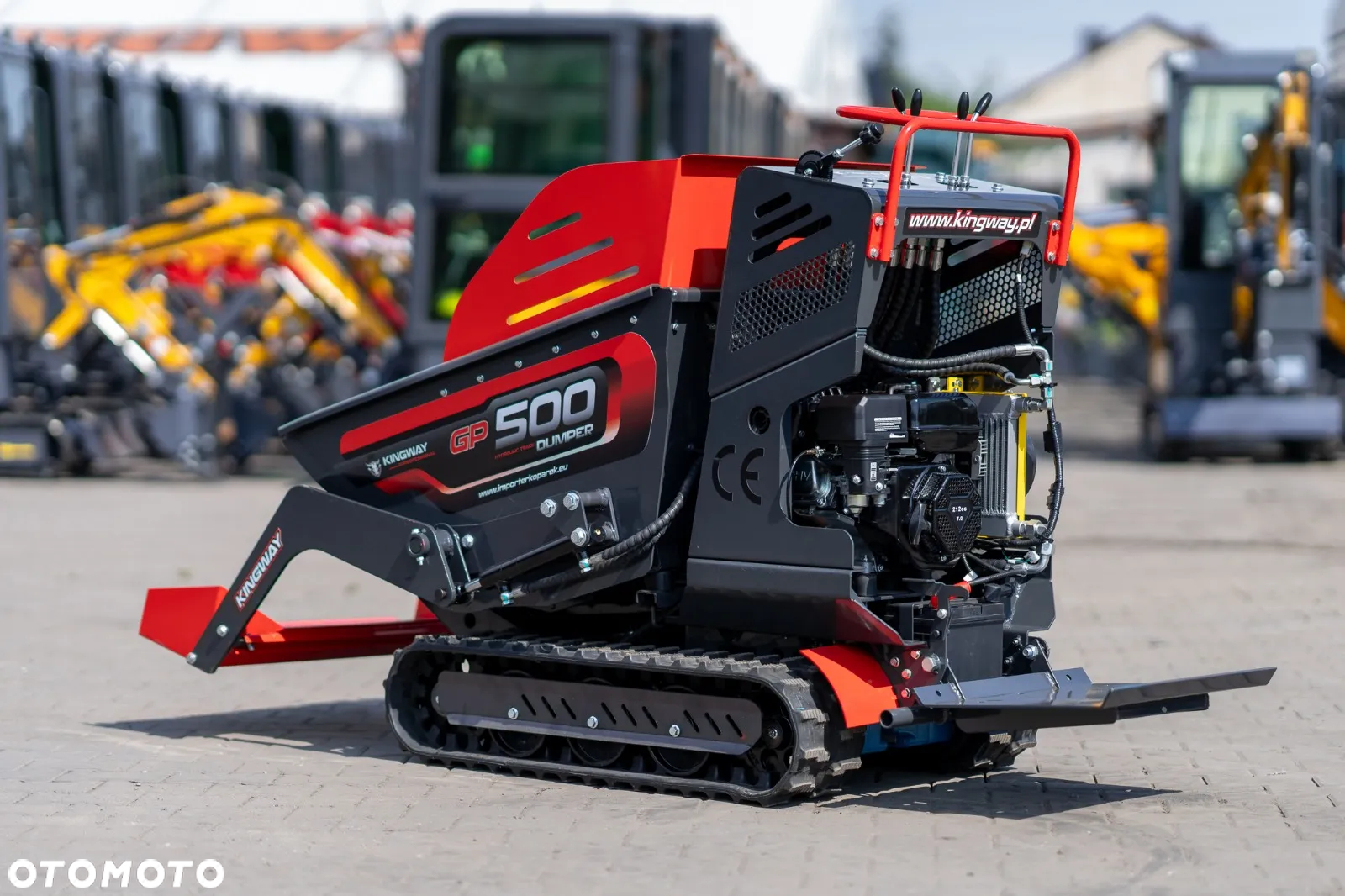 Kingway GP500 Dumper Wozidło taczka Miniwywrotka 500kg na GĄSIENICACH - 15