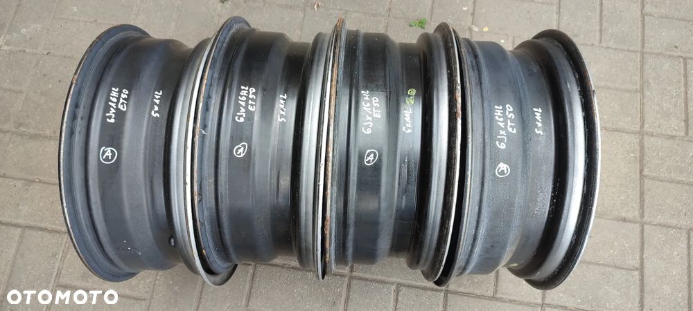 FELGI STALOWE 5x112 6Jx16 CALI ET50 VW  GOLF V VI VII TOURAN A38P SEAT LEON TOLEDO ALTEA SKODA OCTAVIA KOMPLET 4 SZTUKI - 8