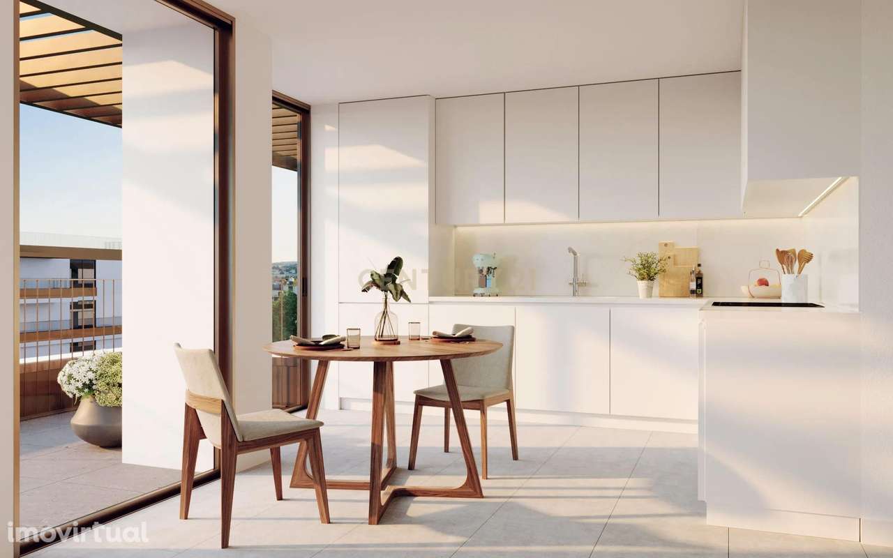 Apartamento T3 com varanda contínua e vista de Rio | Edíficio Alma, Vi - Grande imagem: 3/26