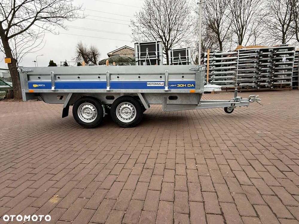 Inny rzyczepa Vesta 30HDA Hochlader DMC 750 kg 301x150x38 2 osie spawana rama koła pod spodem - 2