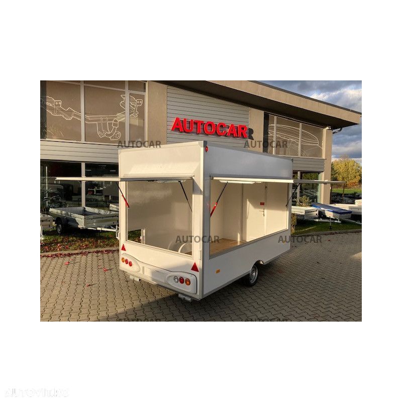 Autocar Remorca comerciala tip Fast-Food, cu sistem de franare, pe o singura axa  3600 x 2030 x 2300 - 4