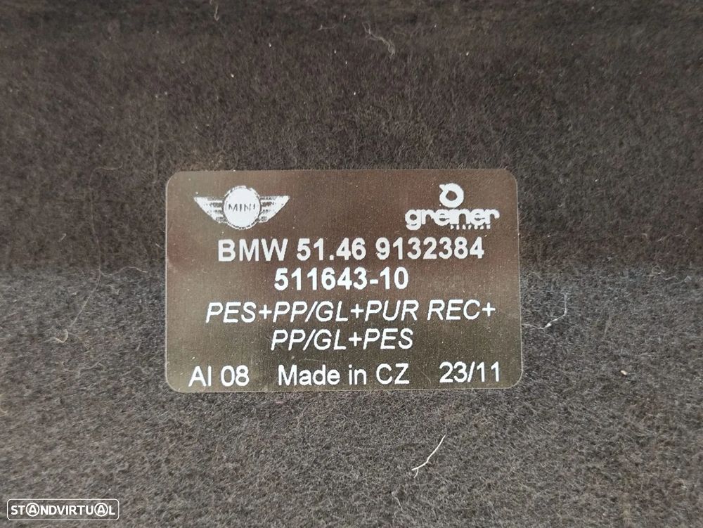 Chapeleira Cortina de Mala Chapeleira Mini Cooper R57 Cabrio 2009 a 2015 - 8