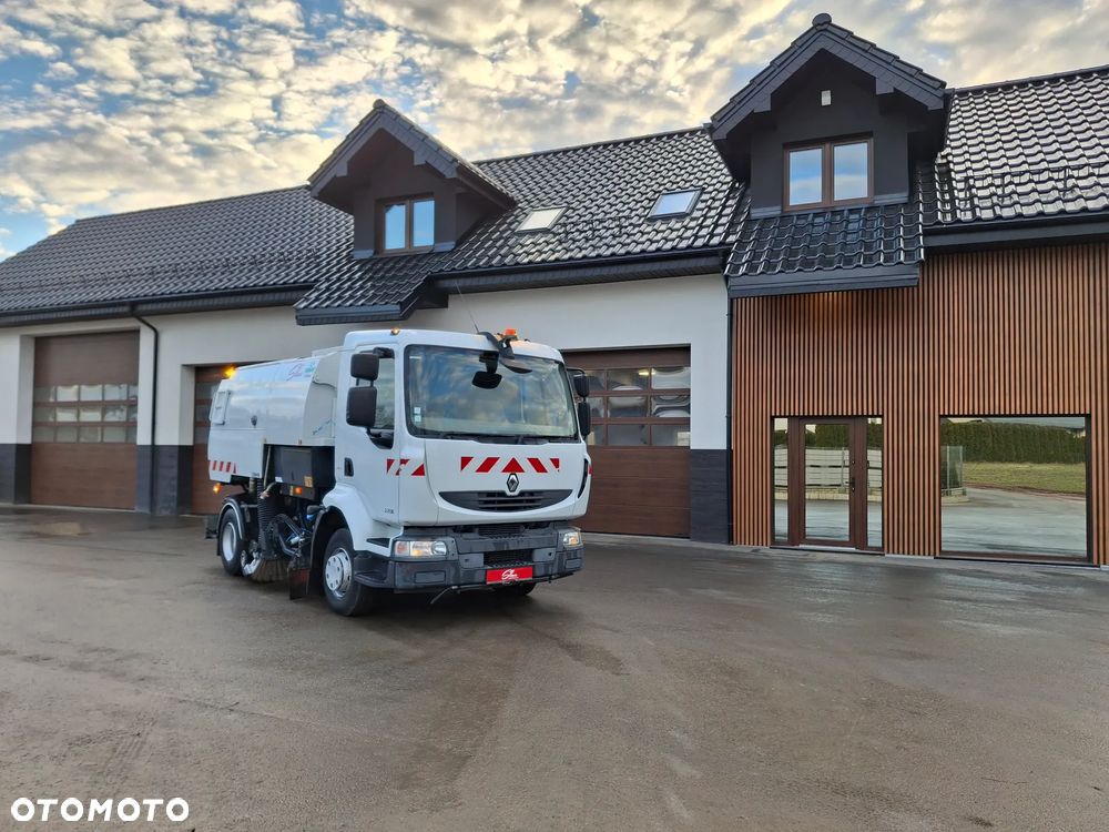 Renault Midlum 220 DXI Zamiatarka SEMAT Zoeller Johnston Szczotki L/R Obie Strony 2013r Napęd Hydrostat 113 tyś Kilometrów - 1