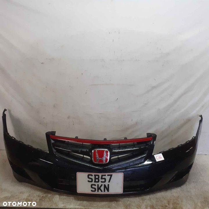 ^ ZDERZAK PRZÓD PRZEDNI HONDA ACCORD 7 VII TYPE R B92P CZARNY  CZARNY - 1