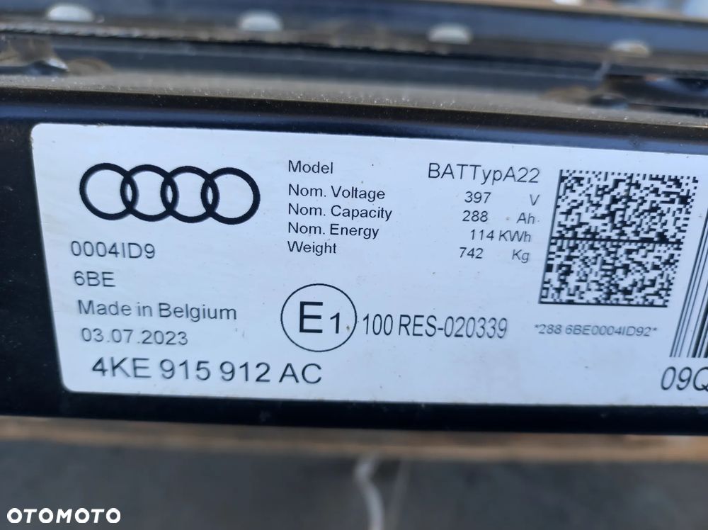 BATERIA MAGAZYN ENERGII AUDI Q8 ETRON E-TRON 114KW - 7