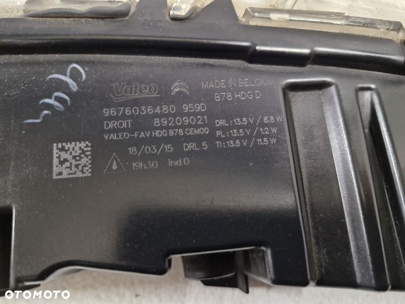CITROEN C4 PICASSO II 2 LAMPA DRL PRAWY PRZÓD PRZEDNIA 9676036480 - 10