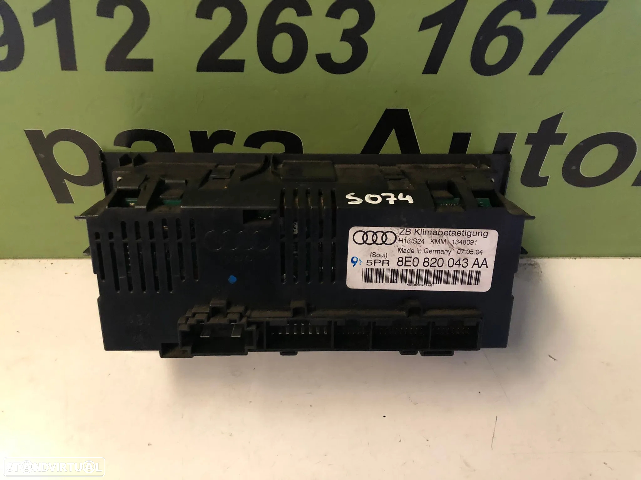 AUDI A4 B6 B7 CLIMATRONIC SOFAGEM - S073 S074 - 5