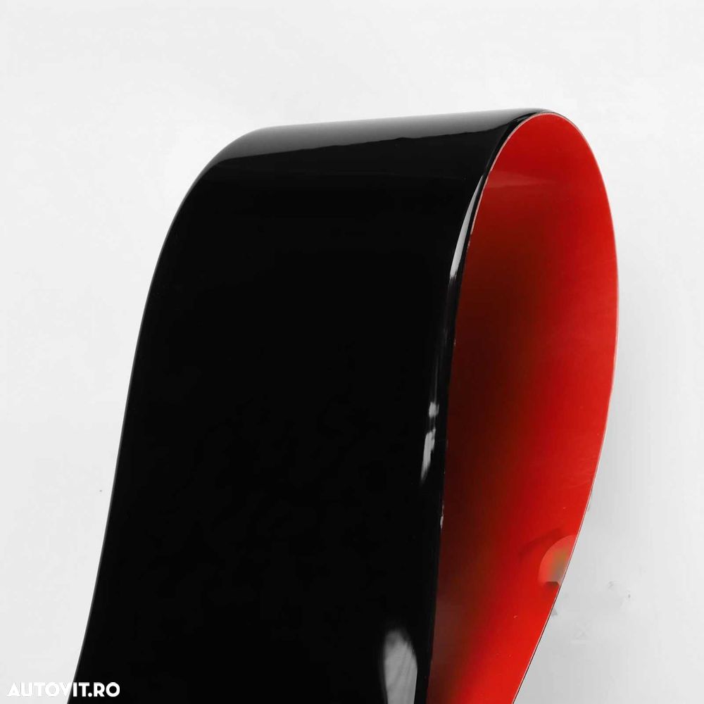 Set 2 Pleoape Faruri Far Adeziv BMW X6 E71 2008 - 2014, Negru Lucios - 7