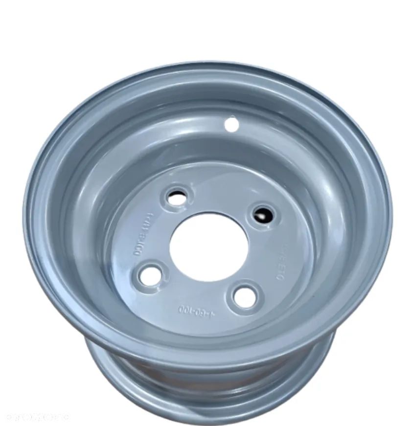 1x Felga stalowa DATEX 5.5J r8 4x100 ET0 Silver  do przyczepy lawety