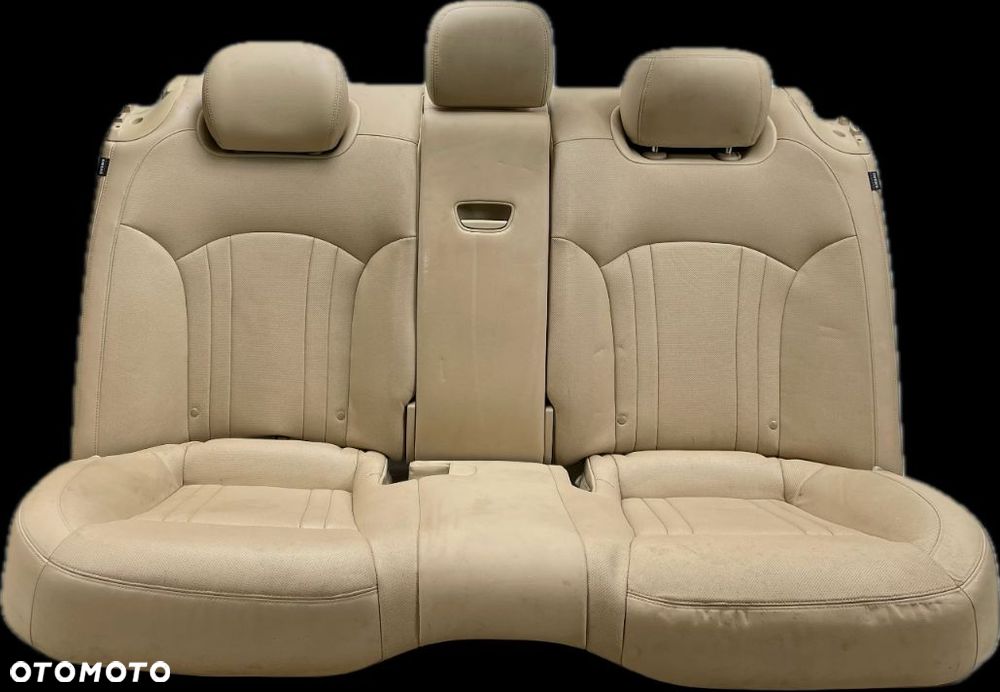 O1 HYUNDAI GENESIS G80 2013 - KANAPA TYŁ AIRBAG GRZANA SKÓRA BEŻOWA WYB - 1