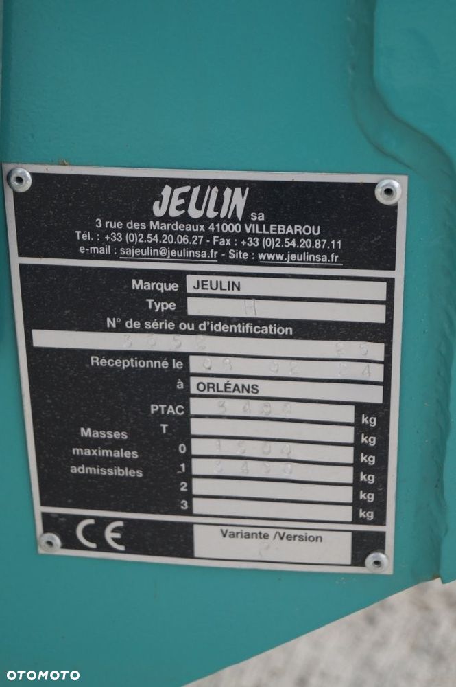 Inny Ścielarka – Paszowóz półzawieszany JEULIN Helios 3m3 - 15