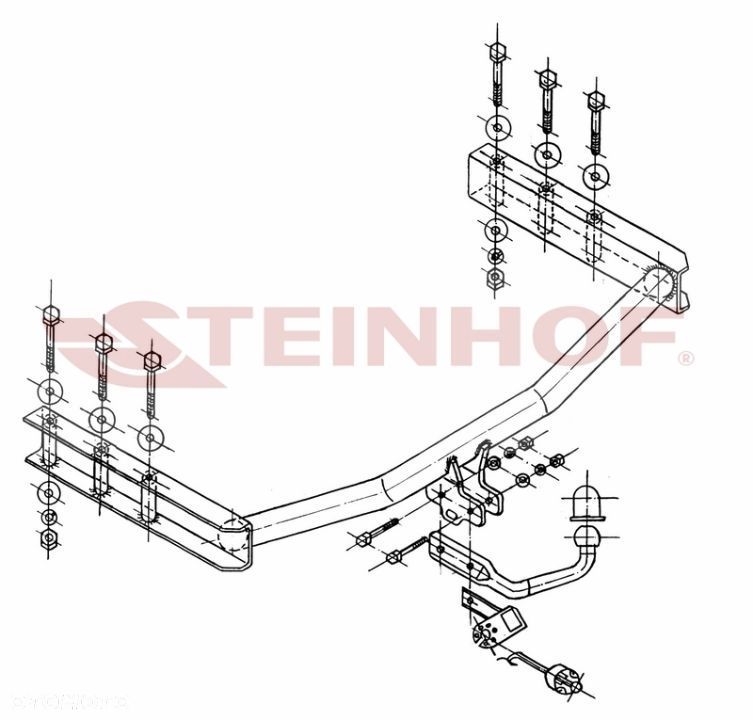 Hak Holowniczy+WIĄZKA 7PIN do Volkswagen Passat B5 Kombi od 1995 do 2005 - 2