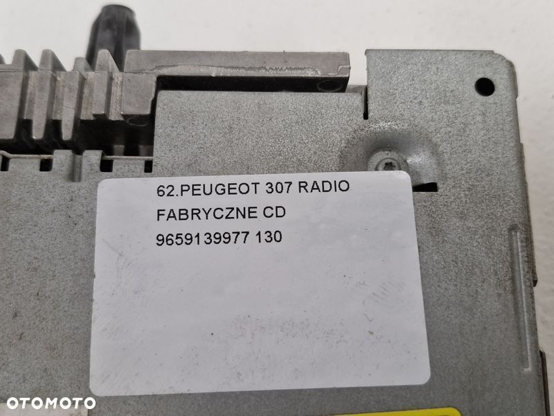 PEUGEOT 307 CC CABRIO RADIO FABRYCZNE CD 9659139977 - 6