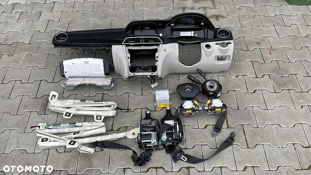 MERCEDES C W204 LIFT DESKA KONSOLA PODUSZKI PASY ANGLIK - 9