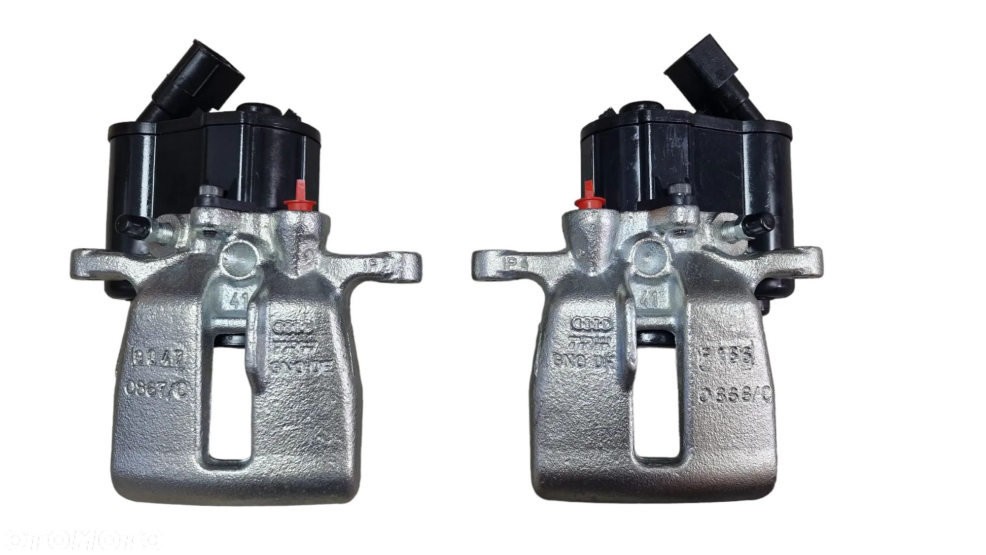 Zacisk Tył Lewy Prawy AUDI A6 C6 przed lift  6 frez polift 12 frez korpus + silniczek - 1