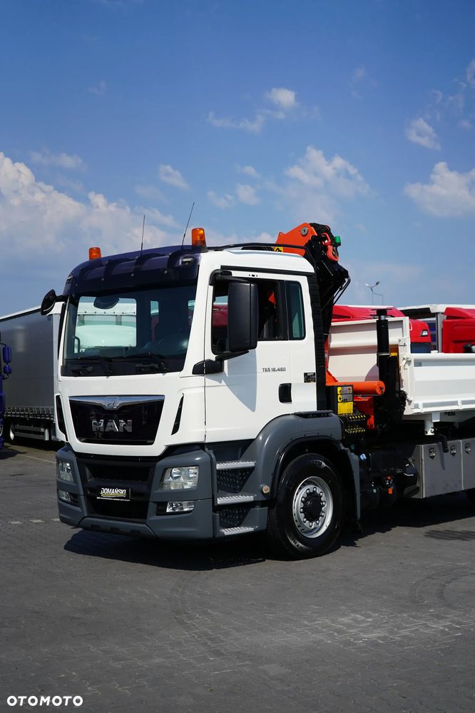 MAN TGS / 18.480 / E 6 / 4 X 4 / WYWROTKA + HDS / PALFINGER PK 20001 / PILOT - 34