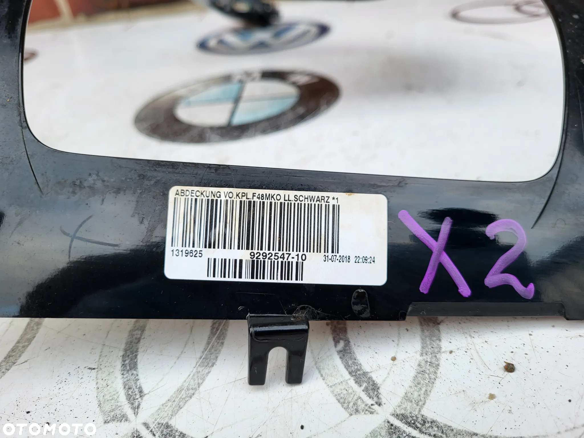 BMW X1 F48 X2 F39 Ramka radia Dekor konsoli środkowej Osłona Listwa ozdobna tunelu Ramka wybieraka 9305907 9292547 - 15