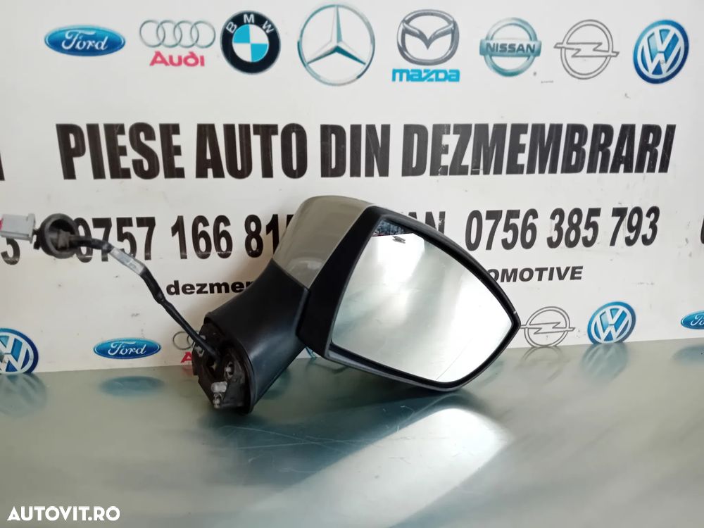 Oglinda Dreapta Ford Kuga 1 I Cu Pliere Si Lumini Ambientale 9 Fire Volan Stanga - 1