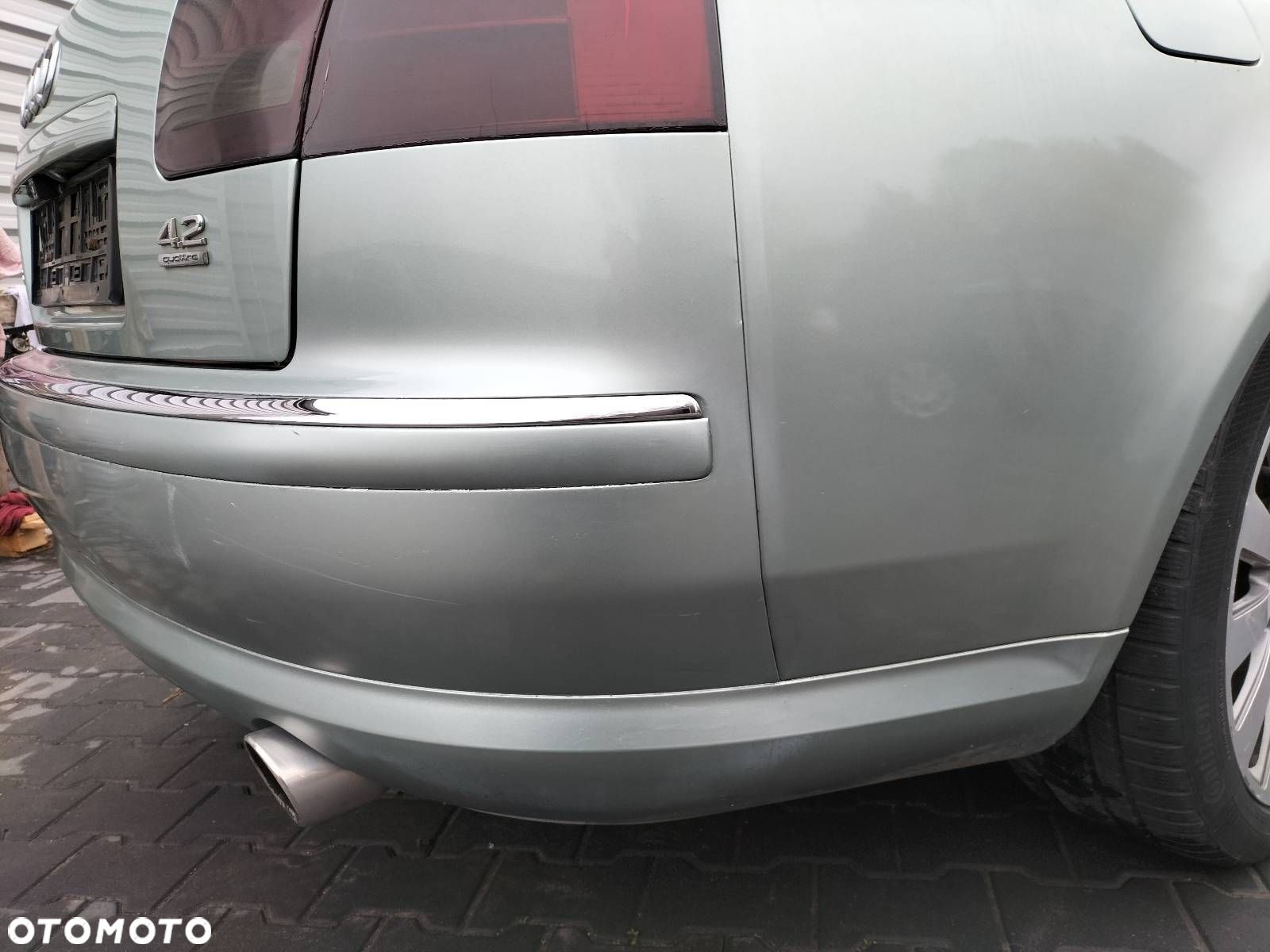 KOMPLETNY TYŁ KLAPA BAGAŻNIKA ZDERZAK TYŁ LAMPY AUDI A8 D3 LX6Z - 9