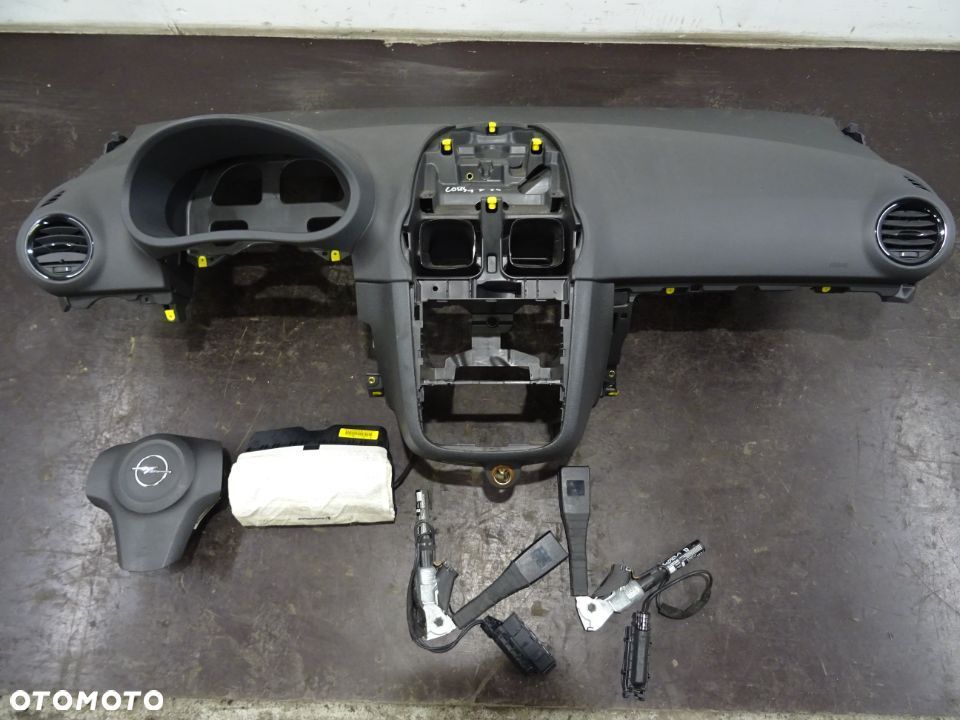 OPEL CORSA D HB 5D 06-10 1.2B DESKA ROZDZIELCZA KOKPIT KONSOLA PODUSZKI PASY - 1