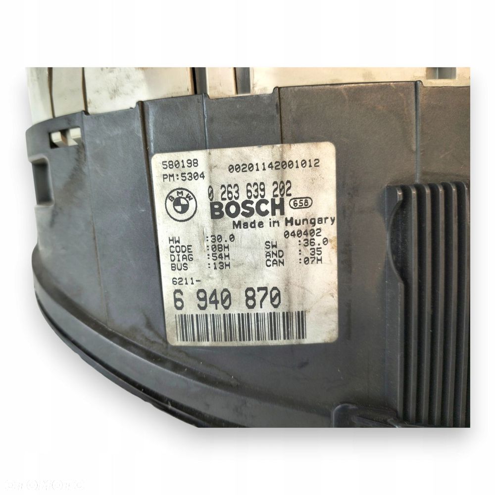 LICZNIK ZEGARY 6940870 BMW E46 318 D 320 D 2.0 D Diesel 188 549km europa - 2