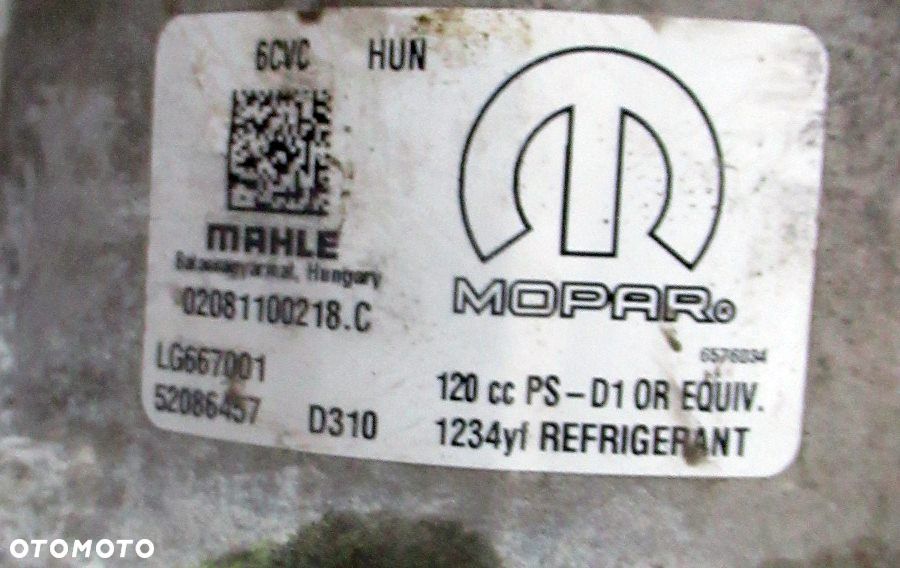 FIAT TIPO II 2 LIFT 21- 1.0 T KOMBI SPRĘŻARKA KLIMATYZACJI 52086457 - 3