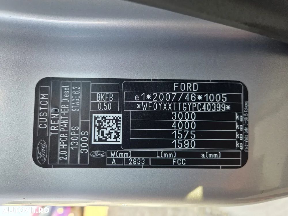 Ford Transit Custom L1H1 Cv Automata - 37